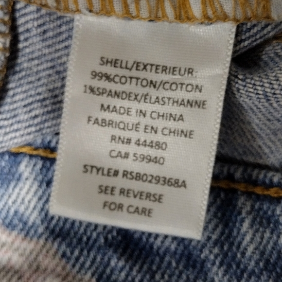 Tinsel Town Butterfly Raw Hem Flare Jeans Size 5 Blue Pink Fairy Retro Boho 90s - Picture 9 of 9